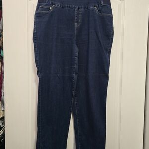 Woman Within Dark Blue Jeggings